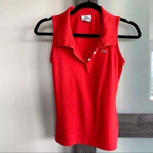 LACOSTE sleeveless polo
